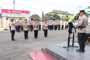 Kapolres Lahat Pimpin Upacara Pelantikan Jabatan Kabag SDM, Kasiwas dan Kasikum Polres Lahat