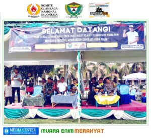 M. Chandra S.H Buka Kejuaraan Wall Climbing Bupati Cup IV Tahun 2022 FPTI Kabupaten Muara Enim