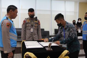 Polda Sumsel Penandatanganan Fakta Integritas Rekpro Bintara Polri Tahun 2023
