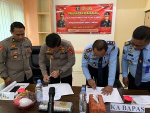 Bapas Lahat Kemenkumham Sumsel – Polres Empat Lawang Buat MoU Perkuat Lawaslin