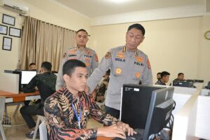 Polda Sumsel Gladi Bersih Tes CAT Akademik Rekrutmen Proaktif Bintara Polri Tahun 2023