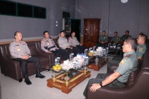 Danrem 044 /Gapo Terima dan Sambut Kunjungan Kapolda Sumsel
