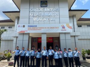 Menuju WBK/WBBM, Bapas Lahat Kemenkumham Sumsel Studi Tiru ke Kantor Imigrasi Muara Enim