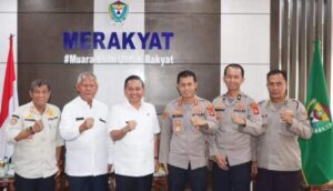 Pj. Bupati Terima Kunjungan Kerja Perdana Kapolres Muara Enim di Kantor Bupati Muara Enim