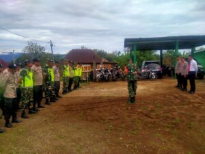 Solidaritas TNI – Polri, Polsek Kota Agung, Polsek  Mulak Ulu dan Koramil 405-09/Kota Agung, Apel Gabungan