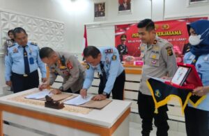 Polres Lahat dan Bapas Kelas II Lahat Penandatanganan MoU