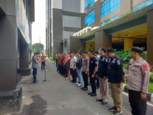 Direktur Ditreskrimsus Polda Sumsel  Memimpin Apel Pagi Ops Illegal Drilling