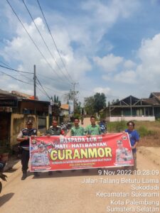 Polsek Sukarami Melakukan Upaya Preventif dan Mendukung Gerakan Anti Curanmor