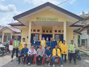 Kapolsek Pseksu Ipda Joni Sambut Kunjungan Mahasiswa KKN UNSRI