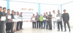 Penyerahan Bantuan  Tunai  PT. BPAC  Pipanisasi Air bersih Dihadiri Kapolsek Merapi Barat