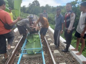 Lewati Jalur Kereta Membawa Getah Karet, Malang, Sarmina Tertabrak Kereta Api