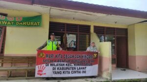 Polsek Kikim Timur Polres Lahat Sosialisasikan Saber Pungli