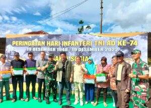 Baksos, Peringatan Hari Infanteri TNI-AD Ke-74 di Kecamatan Tanjung Sakti Dihadiri Pangdam II/Sriwijaya