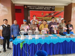 Sebanyak 6.875 Butir Yaba dan Sabu 1.048 Gram, Dimusnahkan Ditresnarkoba Polda Sumsel