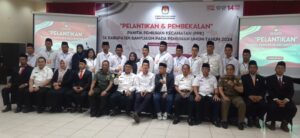 Pelantikan Dan Pembekalan Panitia Pemilihan Kecamatan (PPK) KPU Banyuasin Tahun 2023