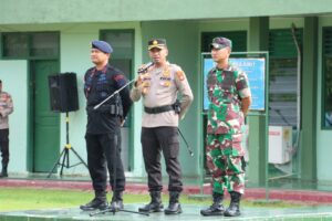 Kenal Pamit Kapolres Lahat dengan Dandim 0405 dan Anggota