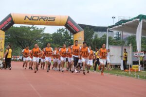 Kombes Pol Drs  Supriadi MM Pengecekan  Pelaksanaan Uji Kesamptaan jasmani Seleksi Sekolah Inspektur Polisi Dikreg ke-52 T.A 2023