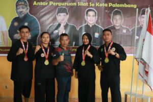 Polwan Polda Sumsel Ikuti  Kejuaraan Pencak Silat Kota Palembang 