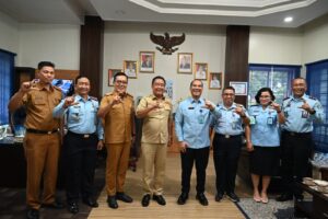 Kunjungan ke Kabupaten Lahat, Kakanwil Kemenkumham Sumsel Bersama Jajaran Audensi dengan Bupati Lahat