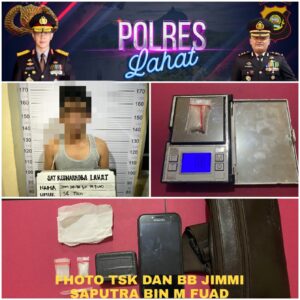 Satres Narkoba Polres Lahat Amankan JS Dipinggir Jalan