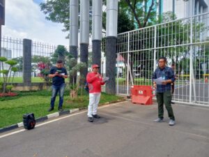 Soroti anggaran Kegiatan Pembangunan di Kabupaten Banyuasin, Lembaga Tipikor Lakukan Aksi Damai