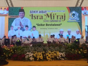Dzikir Akbar “GOLKAR Bershalawat” Dalam Rangka Peringatan Isra Mi’raj Nabi Muhammad SAW 1444 H