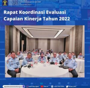 Kalapas Kelas IIA Lahat Rakor Evaluasi Capaian Kinerja Dilingkungan Kemenkumham Sumsel