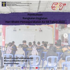 Kalapas Kelas IIA Lahat Beserta Jajaran Ikuti Rangkaian Kegiatan Peringatan HBP Ke-59