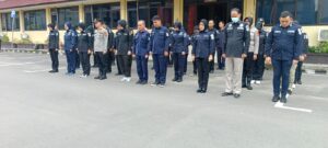 Sebelum Melaksanakan Tugas Personel Bid Humas Polda  Sumsel Apel Pagi