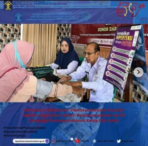 Sambut Hari Bhakti Pemasyarakatan Ke – 59, Lapas Lahat Melaksanakan Pelayanan Kesehatan