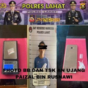 Saat di Pinggir Jalan UP Diamankan Tim Satres Narkoba Polres Lahat