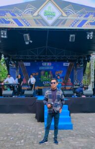 Fadly Ikut Serta MC di UMKM Expo 2023