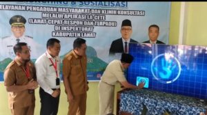 Wabup Lahat Melaunching Aplikasi LA- CETE, Aplikasi Pengaduan dan Konsultasi