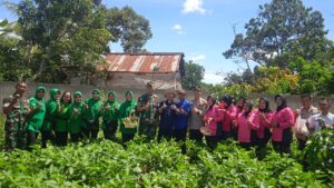 Dandim 0405/Lahat Pimpin Kegiatan Panen Raya di Koramil 405-07/Pulau Pinang