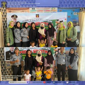 Peringati Hari Dharma Karya Dhika Kemenkumham Ke 78, Lapas Kelas IIA Lahat Baksos Pengentasan Stunting