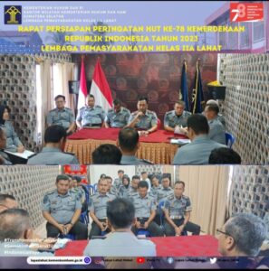 Lapas Lahat Rapat Persiapan Peringatan HUT ke-78 Kemerdekaan RI