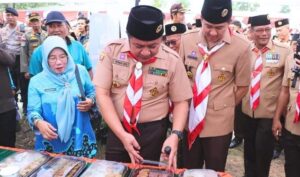 Gubernur dan Plt. Bupati Muara Enim Buka Perkemahan Pramuka Madrasah Se-Sumsel