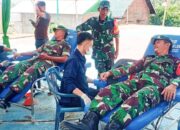 Baksos Donor Darah Wujud Kepedulian Kodim 0405/Lahat Kepada Masyarakat