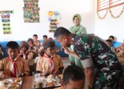Dapur Masuk Sekolah, Kodim 0405/Lahat Kunjungi SDN 32 Lahat