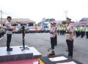 Kapolres Lahat Pimpin Sertijab Narkoba dan Kasat Samapta Polres Lahat