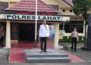 Bersama Sukseskan Pemilu, Polres Lahat Apel Pengarahan Ketua Bawaslu Lahat