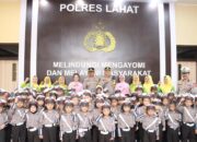Polisi Sahabat Anak,  Polres Lahat Dikunjungi TK Bhayangkari 12 & 13 Lahat