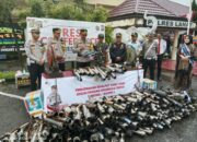 Polres Lahat Apel Operasi Keselamatan Musi  2024 dan Pencanangan Aksi Keselamatan