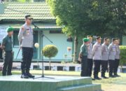 Kapolres Lahat Pimpin Apel Gabungan TNI –  Polri di Kodim 0405