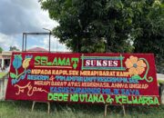 Polsek Merapi Barat Lahat Dikirimi Warga Papan Bunga