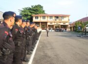 Polres Lahat Apel Siaga Antisipasi Pasca Hasil Rapat Pleno PSU