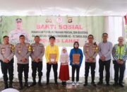 Zoom Meeting Serentak Hari Bhayangkara Ke-78, Polres Lahat Lakukan Baksos