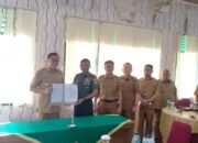 Percepatan Program Pembangunan Dan Sejahterakan Masyarakat Kodim 0405 Lahat MoU dengan Pemkab Lahat