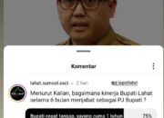Pj Bupati Lahat, Bupati Cepat Tanggap