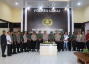 Hari Bhayangkara Ke- 78, Kodim 0405/Lahat Beri Kejutan Ke Polres Lahat